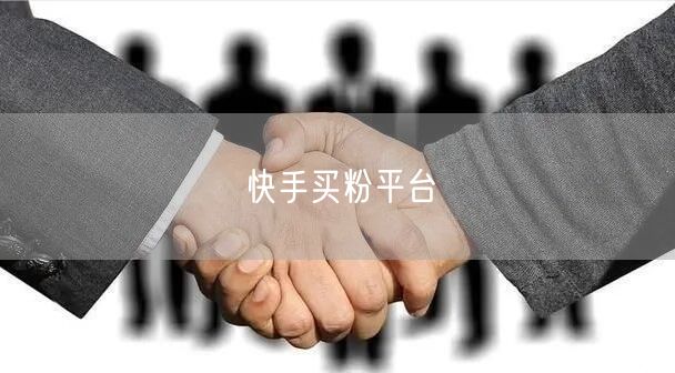 快手买粉平台