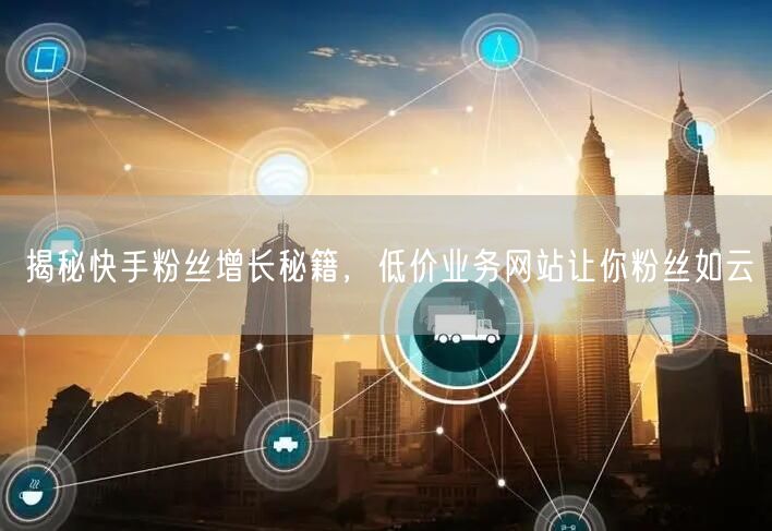 揭秘快手粉丝增长秘籍，低价业务网站让你粉丝如云