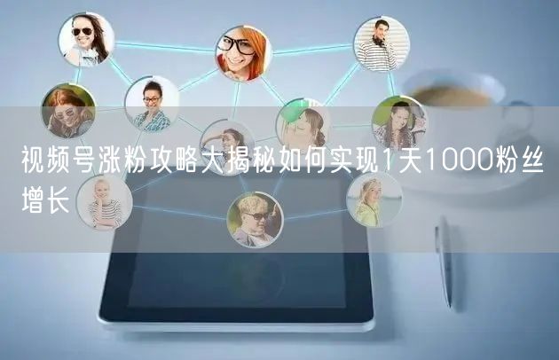 视频号涨粉攻略大揭秘如何实现1天1000粉丝增长