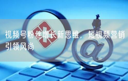 视频号粉丝增长新思维，短视频营销引领风尚