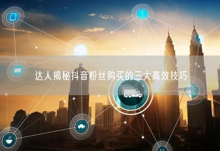 达人揭秘抖音粉丝购买的三大高效技巧